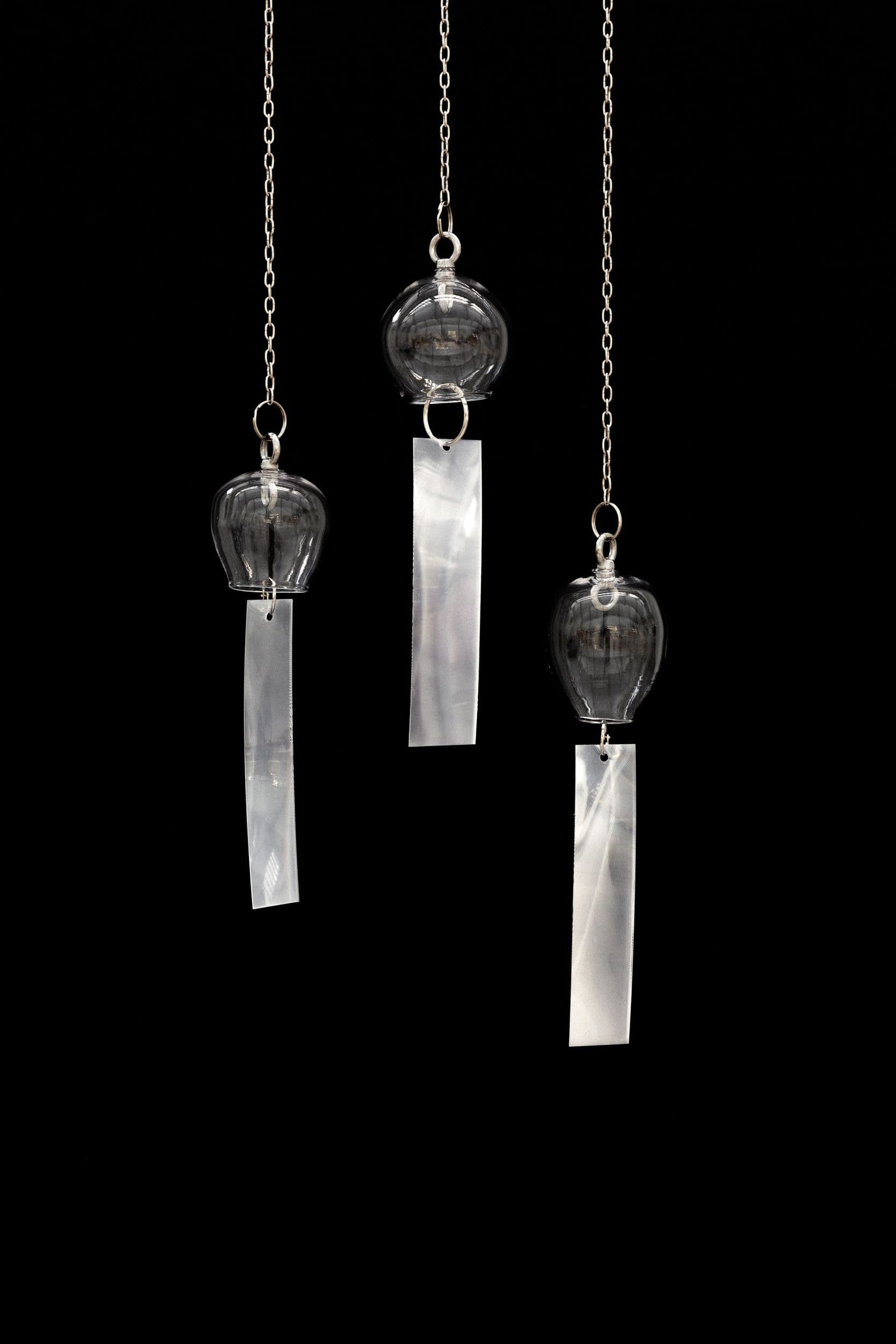 Wind chimes, Glass